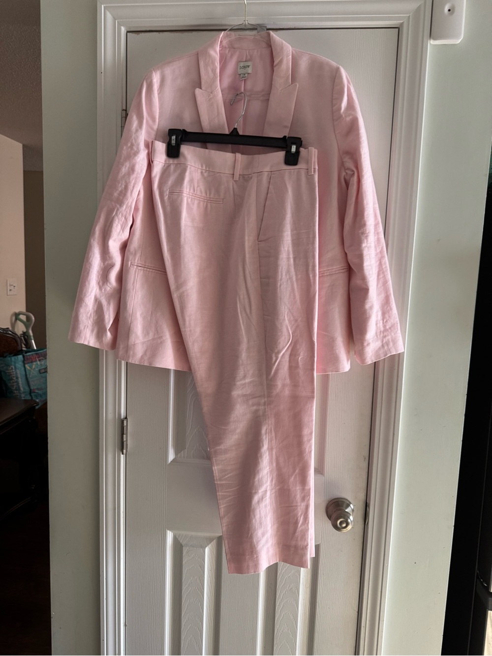 J. Crew Pale Pink Blazer and Trousers Suit - Picture 4 of 5